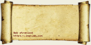 Oliver Crnjanski vizit kartica